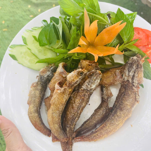 Cá Lóc Cửng Muối Chiên